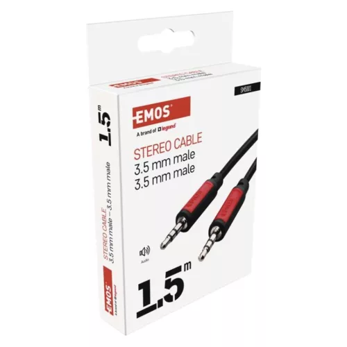 EMOS Jack kábel 3.5mm ST dugó-3.5mm ST dugó 1.5m, SM5001