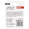 EMOS IEC csatlakozó ferde 2db/bliszter, K1821.2
