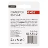 EMOS IEC csatlakozó egyenes A203R 2db/bliszter, K1331.2