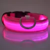 LED-es kutyanyakörv , állítható , elemes , vízálló , 50cm , XL-es , pink