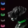 LED-es kutyanyakörv , állítható , elemes , vízálló , 30cm , S-es , zöld