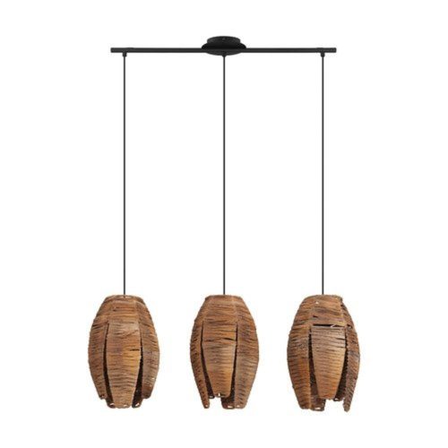 EGLO , 43295 , MONGU 1 , függeszték , E27 , 3X40W , IP20 , barna