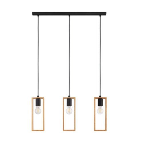 EGLO , 43336 , LITTLETON , függeszték , E27 , 3X60W , IP20 , barna