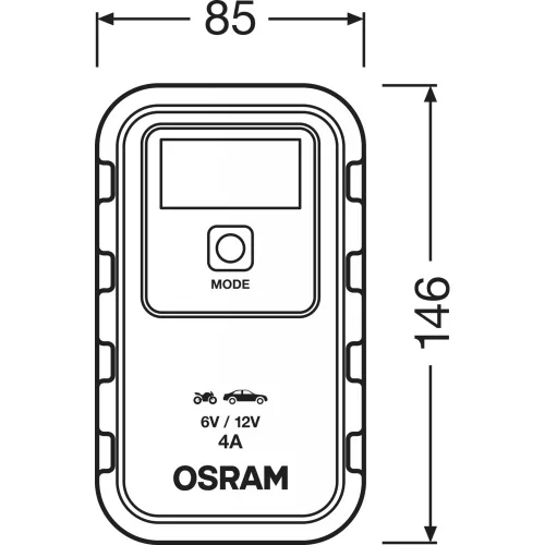 OSRAM inteligent baterie încărcător și întreținător