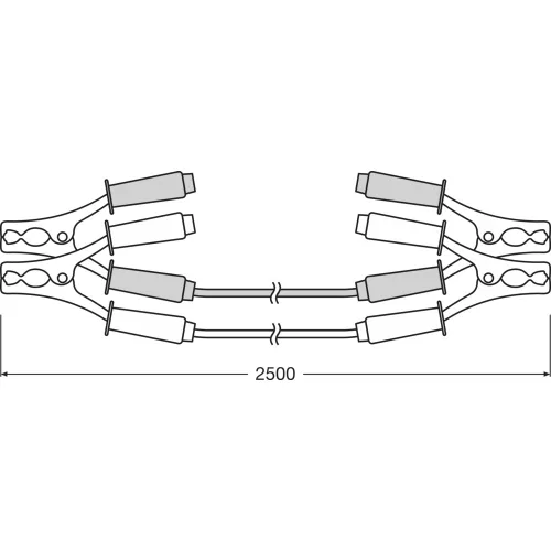 OSRAM 150A cablu de pornire