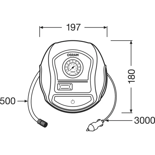 OSRAM compresor pentru anvelope 200