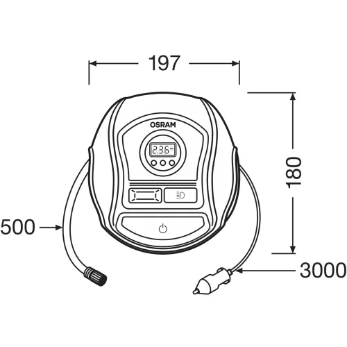 OSRAM rapid compresor pentru anvelope 450
