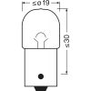 OSRAM EREDETI - FÉM TALPAS R5W MOTORLAMPA