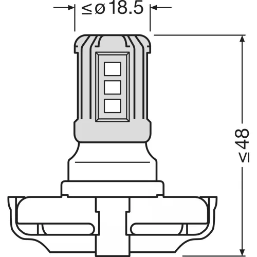 OSRAM LEDriving SL PS19W nappali menetluminăhez pachet de 1 bucată