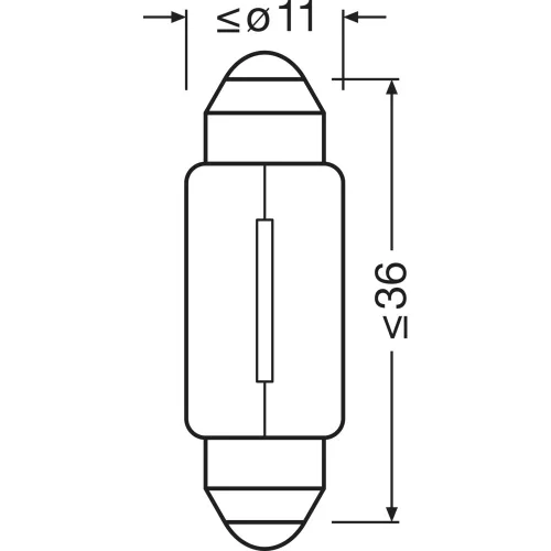 OSRAM C5W Festoons LED 5W 12V pachet de 1 bucată