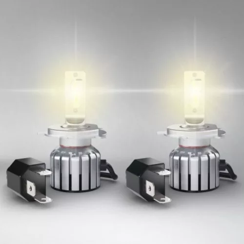 lampă LED , bec , bec auto , far , pachet de 2 bucăți , H4/R2/H19 , 14 Watt , alb cald , Plug&Play , OSRAM LEDriving , HL Vintage , OLDTIMER