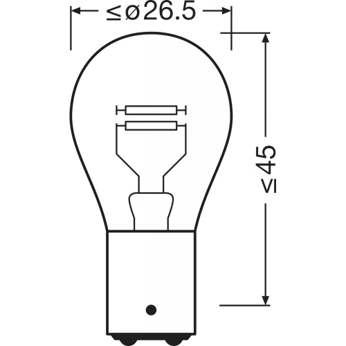 OSRAM TRUCKSTAR PRO P21/5W camion lampă pachet de 1 bucată