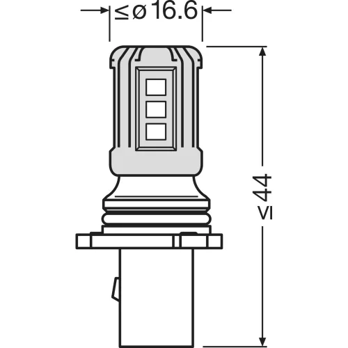 OSRAM LEDriving SL P13W LED lámpa 1 db-os csomag