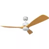 LED ventilator de tavan 18w/3CCT alb lemn + telecomandă , 1440 lm , Optonica , 19109
