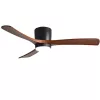 LED ventilator de tavan 18w/3CCT negru lemn + telecomandă , 1440 lm , Optonica , 19112