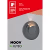 LUTEC MOOV LED lampă de perete , cu două fascicule de lumină reglabile separat , 7.8W, gri închis , IP54