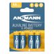 ANSMANN Alkáli Elem AA / LR6 4 db