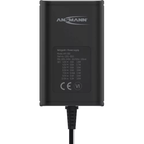 ANSMANN APS-300 tápegység 3-12V 300mA 3,6W