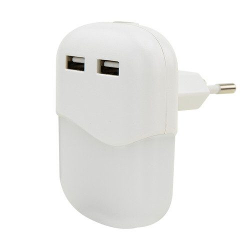ANSMANN NL15AC-2USB éjjeli fény szürkületi érzékelővel