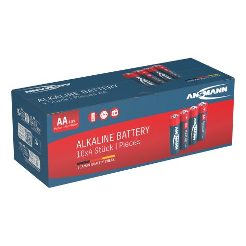 Alkáli elem AA / LR6 40 db-os kartondobozban