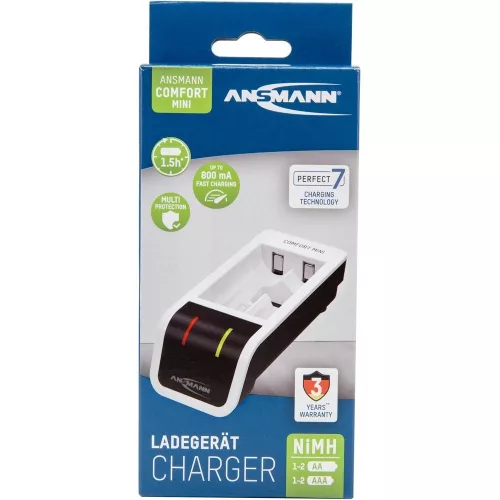 ANSMANN Comfort Mini akkumulátor töltő 1-2db AA/AAA akkuhoz