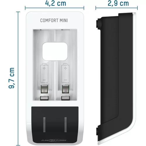 ANSMANN Comfort Mini akkumulátor töltő 1-2db AA/AAA akkuhoz