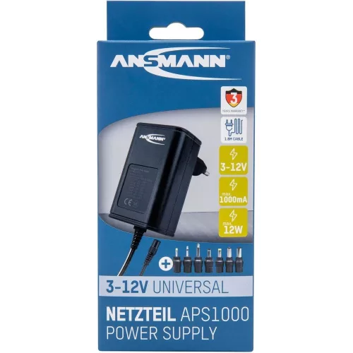 ANSMANN APS 1000 tápegység 3-12V 1A 12W