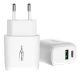 Intelligens USB töltő 3000 mA 2 portos