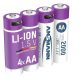 AA Újratölthető elem - 1,5 V / 2000-es típus (min. 1800 mAh) / 3,26 Wh - USB C típusú töltőcsatlakozóval