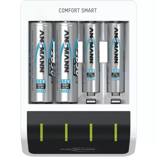 ANSMANN Comfort Smart akkumulátor töltő 1-4db AA/AAA akkuhoz