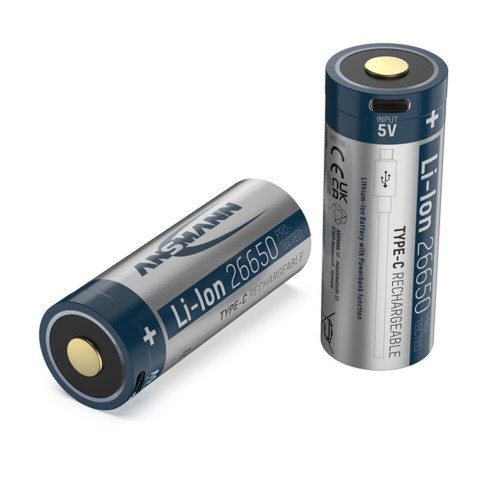 ANSMANN 26650 Li-Ion akkumulátor 3,6V 5100mAh USB-C