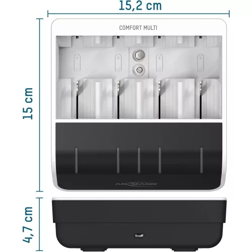 ANSMANN Comfort Multi akkumulátor töltő 1-4db AA/AAAC/D 1db 9V akkuhoz