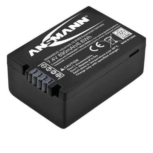 Ansmann Lítium-Polimer Kamera Akkumulátor Panasonic Lumixhoz 7,4V 890mAh