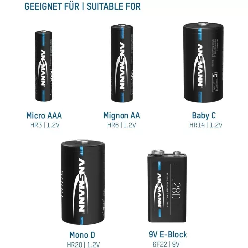 ANSMANN Powerline 5 Pro 1-4 AA/AAA/baby/góliát/9V akkukhoz