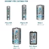 ANSMANN Energy 16 plus 1-12 akku töltésére AAA/AA/baby/góliát/9V Ni-Cd, Ni-MH frissítő/kisütő