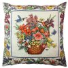 Puha és stílusos párna (43 x 43 cm), 50% pamut/50% poliészter, mosható és vasalható, rejtett cipzár, szilikon töltet | Tökéletes otthoni dekorációhoz és kényelemhez