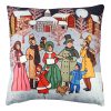Puha és stílusos párna (43 x 43 cm), 50% pamut/50% poliészter, mosható és vasalható, rejtett cipzár, szilikon töltet | Tökéletes otthoni dekorációhoz és kényelemhez