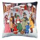 Puha és stílusos párna (43 x 43 cm), 50% pamut/50% poliészter, mosható és vasalható, rejtett cipzár, szilikon töltet | Tökéletes otthoni dekorációhoz és kényelemhez