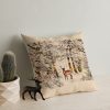 Puha és stílusos párna (43 x 43 cm), 50% pamut/50% poliészter, mosható és vasalható, rejtett cipzár, szilikon töltet | Tökéletes otthoni dekorációhoz és kényelemhez