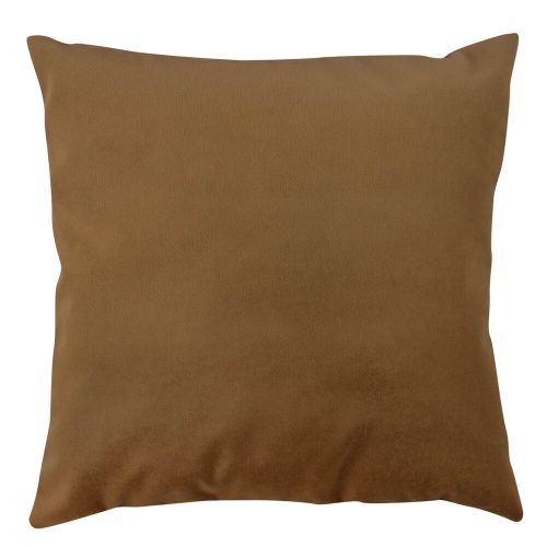 Barna párna (43 x 43 cm), 100% poliészter, mosható és vasalható, rejtett cipzár, szilikon töltet | Puha és stílusos a lakberendezéshez és a kényelemhez