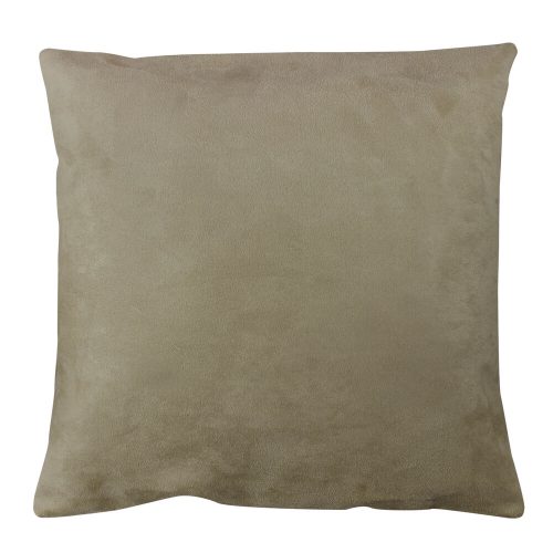 Puha szürke párna (43 x 43 cm), 100% poliészter, mosható és vasalható, rejtett cipzár, szilikon töltet | Tökéletes otthoni dekorációhoz és kényelemhez