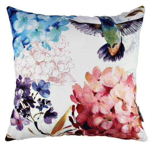 Puha és stílusos párna (43 x 43 cm), 50% pamut/50% poliészter, mosható és vasalható, rejtett cipzár, szilikon töltet | Tökéletes otthoni dekorációhoz és kényelemhez