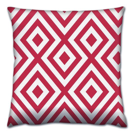 Puha és stílusos párna (43 x 43 cm), 50% pamut/50% poliészter, mosható és vasalható, rejtett cipzár, szilikon töltet | Tökéletes otthoni dekorációhoz és kényelemhez