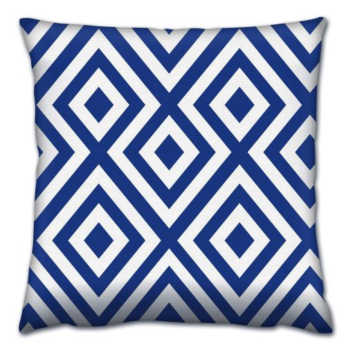 Puha és stílusos párna (43 x 43 cm), 50% pamut/50% poliészter, mosható és vasalható, rejtett cipzár, szilikon töltet | Tökéletes otthoni dekorációhoz és kényelemhez
