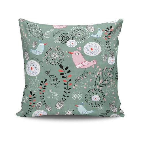 Stílusos párnahuzat 43x43 cm, 50% pamut/50% poliészter, mosható és vasalható, rejtett cipzárral záródó | Tökéletes otthoni dekorációhoz és kényelemhez