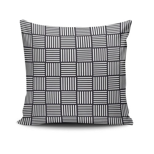 Puha és stílusos párna (43 x 43 cm), 50% pamut/50% poliészter, mosógépben mosható, vasalható, szilikon töltelék, rejtett cipzár | Tökéletes otthoni dekorációhoz