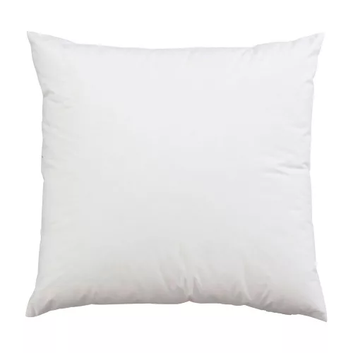 Prémium fehér párna (50 x 50 cm), 100% poliészter szilikon töltettel, könnyű 400g | Ideális otthoni dekorációhoz és kényelemhez, puha és stílusos kialakítás