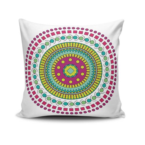 Stílusos párnahuzat 43x43 cm, 50% pamut/50% poliészter, mosható és vasalható, rejtett cipzárral záródó | Tökéletes otthoni dekorációhoz és kényelemhez