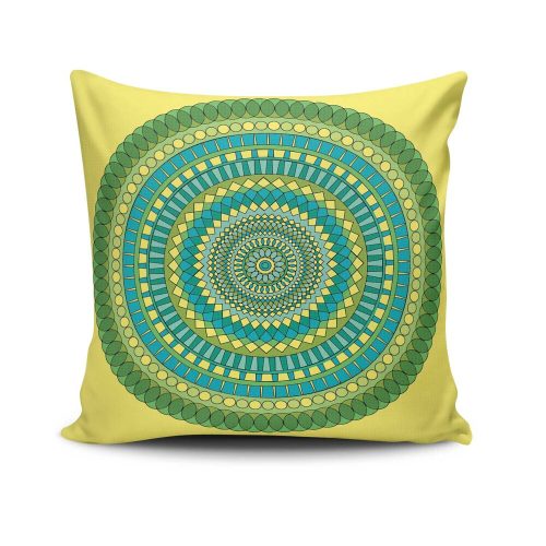 Stílusos párnahuzat 43x43 cm, 50% pamut/50% poliészter, mosható és vasalható, rejtett cipzárral záródó | Tökéletes otthoni dekorációhoz és kényelemhez