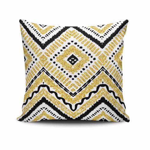 Stílusos párnahuzat 43x43 cm, 50% pamut/50% poliészter, mosható és vasalható, rejtett cipzárral záródó | Tökéletes otthoni dekorációhoz és kényelemhez